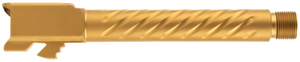 Ballistic Advantage BAPSG175T3G Premium Series Threaded/Spiral Fluted, 9mm Luger, Gold PVD, Fits Glock 17 Gen 5 Ballistic Advantage BAPSG175T3G Premium Series Threaded/Spiral Fluted, 9mm Luger, Gold PVD, Fits Glock 17 Gen 5