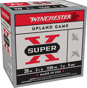 Winchester Ammo X208 Super X Heavy Game Load High Brass 20Gauge 2.75" 1oz 8Shot 25 Per Box/10 Case Winchester Ammo X208 Super X Heavy Game Load High Brass 20Gauge 2.75" 1oz 8Shot 25 Per Box/10 Case