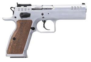 Tanfoglio IFG TFSTOCK245 Stock II Competition 45 ACP 10+1, 4.44" Stainless Polygonal Rifled Barrel, Stainless Ported/Serrated Slide, Stainless Steel Frame, Brown Polymer Grip Tanfoglio IFG TFSTOCK245 Stock II Competition 45 ACP 10+1, 4.44" Stainless Polygonal Rifled Barrel, Stainless Ported/Serrated Slide, Stainless Steel Frame, Brown Polymer Grip