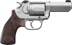 Kimber Mfg, Inc 3400016CA K6S *CA Compliant DA/SA 357 Mag 6 Shot 3" Brushed Stainless Steel Barrel & Cylinder, Brushed Stainless Stainless Steel Frame, Diamond Checkering Grip, Exposed Hammer Kimber Mfg, Inc 3400016CA K6S *CA Compliant DA/SA 357 Mag 6 Shot 3" Brushed Stainless Steel Barrel & Cylinder, Brushed Stainless Stainless Steel Frame, Diamond Checkering Grip, Exposed Hammer