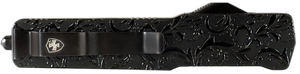 Templar Knife Premium LW Maiden Gloss Slim OTF Dagger Part Serrated Black Oxide Stonewashed Powder Coated D2 Steel Blade, 5" Black Gloss Aluminum Handle Templar Knife Premium LW Maiden Gloss Slim OTF Dagger Part Serrated Black Oxide Stonewashed Powder Coated D2 Steel Blade, 5" Black Gloss Aluminum Handle