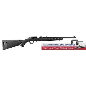 RUG AMERICAN RIMFIRE STD 22MAG 18 TB BLK SYN 9RD RUG AMERICAN RIMFIRE STD 22MAG 18 TB BLK SYN 9RD