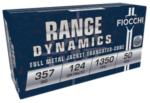 Fiocchi 357SIGAP Range Dynamics 357Sig 124gr Full Metal Jacket 50 Per Box/20 Case Fiocchi 357SIGAP Range Dynamics 357Sig 124gr Full Metal Jacket 50 Per Box/20 Case
