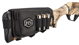Hunters Specialties 01621 Buttstock Shell Holder W/Pouch Holds 3 Rounds Black Polyester Hunters Specialties 01621 Buttstock Shell Holder W/Pouch Holds 3 Rounds Black Polyester