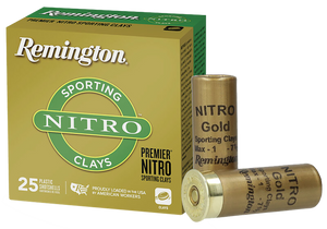 Remington Ammunition R20132 Premier Nitro Sporting Clay 12 Gauge 2.75" 1 oz 7.5 Shot 25 Per Box/ 10 Cs Remington Ammunition R20132 Premier Nitro Sporting Clay 12 Gauge 2.75" 1 oz 7.5 Shot 25 Per Box/ 10 Cs