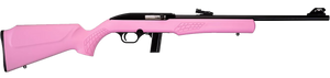Rossi RS22L1811P RS22 Full Size 22 LR 10+1 18" Matte Black Steel Barrel, Matte Black Grooved Aluminum Receiver, Pink Synthetic Fixed Stock Rossi RS22L1811P RS22 Full Size 22 LR 10+1 18" Matte Black Steel Barrel, Matte Black Grooved Aluminum Receiver, Pink Synthetic Fixed Stock