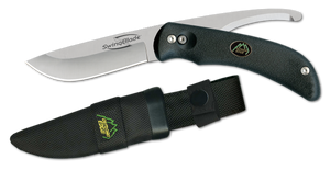 Outdoor Edge SB10N SwingBlade 3.60"/3.20" Folding Skinning/Gutting Plain Aichi AUS8 SS Blade TPR Black Handle Outdoor Edge SB10N SwingBlade 3.60"/3.20" Folding Skinning/Gutting Plain Aichi AUS8 SS Blade TPR Black Handle