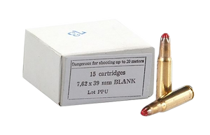 PPU PPB739 Blank Ammo 7.62x39mm 15 Per Box/96 Case PPU PPB739 Blank Ammo 7.62x39mm 15 Per Box/96 Case