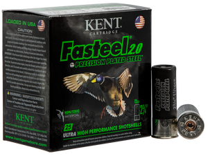 Kent Cartridge K122FS303 Fasteel 2.0 12 Gauge 2.75" 1 1/16 oz 3 Shot 25 Per Box/ 10 Case Kent Cartridge K122FS303 Fasteel 2.0 12 Gauge 2.75" 1 1/16 oz 3 Shot 25 Per Box/ 10 Case