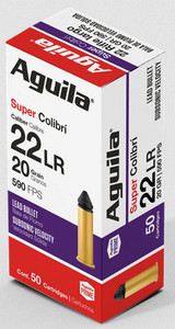 AGU SUPER COLIBRI 22LR 20GR LEAD 50/20 AGU SUPER COLIBRI 22LR 20GR LEAD 50/20