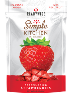 ReadyWise SK05006 Simple Kitchen Freeze Dried Fruit Strawberry 1 Serving Pouch 6 Per Case ReadyWise SK05006 Simple Kitchen Freeze Dried Fruit Strawberry 1 Serving Pouch 6 Per Case