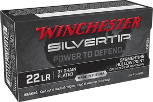 Winchester Ammo W22LRST Silvertip 22LR 37gr Silvertip Hollow Point 50 Per Box/40 Case Winchester Ammo W22LRST Silvertip 22LR 37gr Silvertip Hollow Point 50 Per Box/40 Case