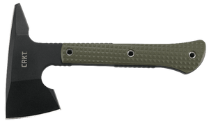 CRKT 2726 Jenny Wren Compact 2.59" Tomahawk w/Spike Plain SK-5 Steel Blade, Green GRN Handle, 10.06" OAL, Includes Sheath CRKT 2726 Jenny Wren Compact 2.59" Tomahawk w/Spike Plain SK-5 Steel Blade, Green GRN Handle, 10.06" OAL, Includes Sheath