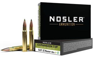 Nosler 40643 E-Tip 8mmMauser 180gr E Tip Lead Free 20 Per Box/10 Case Nosler 40643 E-Tip 8mmMauser 180gr E Tip Lead Free 20 Per Box/10 Case