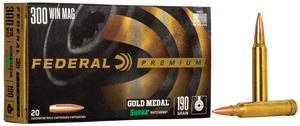 Federal GM300WM Premium Gold Medal 300WinMag 190gr Sierra MatchKing BTHP 20 Per Box/10 Case Federal GM300WM Premium Gold Medal 300WinMag 190gr Sierra MatchKing BTHP 20 Per Box/10 Case