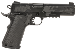 Girsan 391158 MC1911 S Influencer Full Size 10mm Auto 9+1 5" Black Steel Barrel, Black Camo Optic Ready/Serrated Steel Slide & Frame w/Picatinny Rail & Beavertail, Black Polymer Grip Girsan 391158 MC1911 S Influencer Full Size 10mm Auto 9+1 5" Black Steel Barrel, Black Camo Optic Ready/Serrated Steel Slide & Frame w/Picatinny Rail & Beavertail, Black Polymer Grip