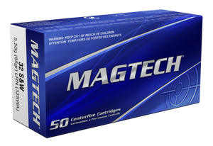 Magtech 32SWA Range/Training 32S&W 85gr Lead Round Nose 50 Per Box/20 Case Magtech 32SWA Range/Training 32S&W 85gr Lead Round Nose 50 Per Box/20 Case