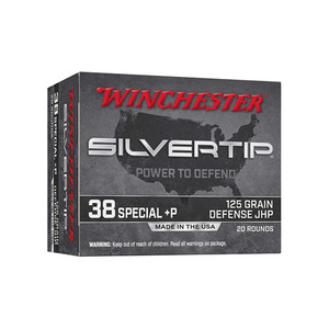 WIN SILVERTIP 38SPL+P 125GR JHP 20/10 WIN SILVERTIP 38SPL+P 125GR JHP 20/10
