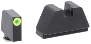 AmeriGlo GL681 Optic Compatible Sight Set for Glock 2XL Tall Green Tritium LumiGreen Outline Front Sight-Black Rear Sight AmeriGlo GL681 Optic Compatible Sight Set for Glock 2XL Tall Green Tritium LumiGreen Outline Front Sight-Black Rear Sight