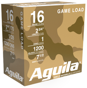 Aguila 1CHB1617 Birdshot Standard Velocity 16Gauge 2.75" 1oz 7.5Shot 25 Per Box/10 Case Aguila 1CHB1617 Birdshot Standard Velocity 16Gauge 2.75" 1oz 7.5Shot 25 Per Box/10 Case