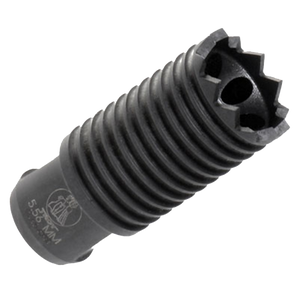 Troy Ind SBRACLM05BT00 Claymore Muzzle Brake Black Steel with 1/2"-28 tpi Threads & 2.25" OAL for 5.56x45mm NATO AR-Platform Troy Ind SBRACLM05BT00 Claymore Muzzle Brake Black Steel with 1/2"-28 tpi Threads & 2.25" OAL for 5.56x45mm NATO AR-Platform