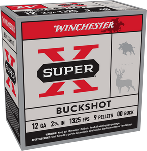Winchester Ammo XB1200VP25 Super X 12Gauge 2.75" 00Buck Shot 25 Per Box/10 Case Winchester Ammo XB1200VP25 Super X 12Gauge 2.75" 00Buck Shot 25 Per Box/10 Case