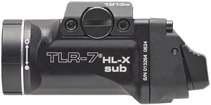 Streamlight 69505 TLR-7 HL-X SUB USB Black 6000 Series Aluminum 1913 1000 Lumens Streamlight 69505 TLR-7 HL-X SUB USB Black 6000 Series Aluminum 1913 1000 Lumens