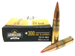 Armscor FAC300AAC2N USA 300Blackout 208gr Hornady A-Max 20 Per Box/10 Case Armscor FAC300AAC2N USA 300Blackout 208gr Hornady A-Max 20 Per Box/10 Case