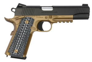 Colt Mfg O1070CQBFB Custom CQB 45 ACP 8+1 5" Stainless National Match Barrel, Black Serrated Carbon Steel Slide, Flat Dark Earth Steel Frame w/Picatinny Rail, Black G10 Grip, Ambidextrous Colt Mfg O1070CQBFB Custom CQB 45 ACP 8+1 5" Stainless National Match Barrel, Black Serrated Carbon Steel Slide, Flat Dark Earth Steel Frame w/Picatinny Rail, Black G10 Grip, Ambidextrous