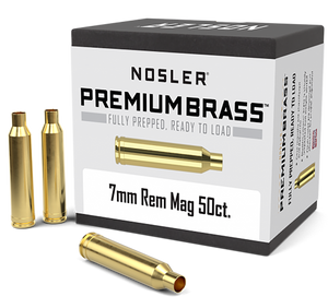 Nosler 10185 Premium Brass Unprimed Cases 7mmRemMag Rifle Brass 50/Box Nosler 10185 Premium Brass Unprimed Cases 7mmRemMag Rifle Brass 50/Box