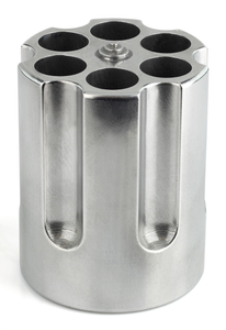 Caliber Gourmet CBG1007 Caliber Gourmet Cylinder Pen Holder Silver Aluminum 3.25" x 2.75" Pistol Cylinder Caliber Gourmet CBG1007 Caliber Gourmet Cylinder Pen Holder Silver Aluminum 3.25" x 2.75" Pistol Cylinder