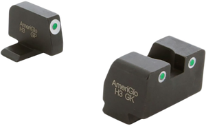 AmeriGlo XD181 Optic Compatible Sight Set for Springfield Armory XD Green Tritium White Outline Front Sight-Green Tritium White Outline Rear Sight AmeriGlo XD181 Optic Compatible Sight Set for Springfield Armory XD Green Tritium White Outline Front Sight-Green Tritium White Outline Rear Sight