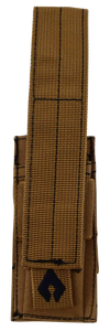 Advance Warrior Solutions PSMPTN Single Mag Pouch Pistol Tan 600D PVC Polyester MOLLE Advance Warrior Solutions PSMPTN Single Mag Pouch Pistol Tan 600D PVC Polyester MOLLE