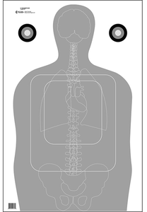 Action Target FTQ15ANTAV2100 Qualification Silhouette/Vitals Paper 23" x 35" Gray/White 100 Per Box Action Target FTQ15ANTAV2100 Qualification Silhouette/Vitals Paper 23" x 35" Gray/White 100 Per Box