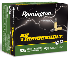 Remington Ammunition R21271 Thunderbolt Bulk 22LR 40gr Lead Round Nose 525 Per Box/12 Case Remington Ammunition R21271 Thunderbolt Bulk 22LR 40gr Lead Round Nose 525 Per Box/12 Case