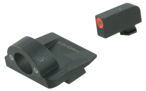 AmeriGlo GL5225 Ghost Ring Sight Set for Glock Green Tritium Orange Outline Front Sight-Green Tritium Rear Sight AmeriGlo GL5225 Ghost Ring Sight Set for Glock Green Tritium Orange Outline Front Sight-Green Tritium Rear Sight