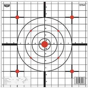Birchwood Casey 37213 EZE-Scorer 12" Bullseye Paper Hanging Black/White 13 Per Pkg Birchwood Casey 37213 EZE-Scorer 12" Bullseye Paper Hanging Black/White 13 Per Pkg