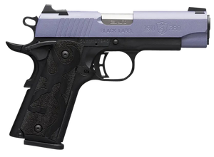 Browning 051986492 1911-380 Black Label Compact Frame 380 ACP 8+1, 3.63" Matte Stainless Steel Barrel, Crushed Orchid Cerakote Serrated Stainless Steel Slide, Matte Black Polymer Frame w/Beavertail Browning 051986492 1911-380 Black Label Compact Frame 380 ACP 8+1, 3.63" Matte Stainless Steel Barrel, Crushed Orchid Cerakote Serrated Stainless Steel Slide, Matte Black Polymer Frame w/Beavertail