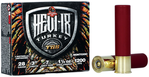 HEVI-Shot HS7287 HEVI-18 TSS Turkey 28Gauge 3" 1 1/4oz Tungsten 7Shot 5 Per Box/10 Case HEVI-Shot HS7287 HEVI-18 TSS Turkey 28Gauge 3" 1 1/4oz Tungsten 7Shot 5 Per Box/10 Case