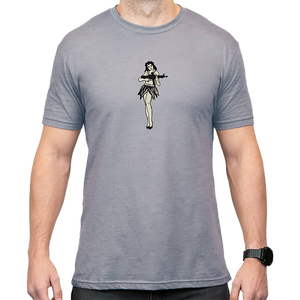 Magpul MAG1117-041-L Hula Girl CVC Stone Gray Heather Cotton/Polyester Short Sleeve Large Magpul MAG1117-041-L Hula Girl CVC Stone Gray Heather Cotton/Polyester Short Sleeve Large