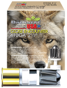 Brenneke SL4102CE Close Encounter Home Defense 410Gauge 2.50" 1/4oz Sabot Slug Shot 5 Per Box/90 Case Brenneke SL4102CE Close Encounter Home Defense 410Gauge 2.50" 1/4oz Sabot Slug Shot 5 Per Box/90 Case