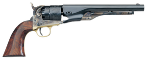 Taylors and Company 550797 1860 Army Steel Break Open 44 Cal Striker Fire 8" 6rd Color Case Hardened Frame Blued Barrel & Cylinder Walnut Grip Taylors and Company 550797 1860 Army Steel Break Open 44 Cal Striker Fire 8" 6rd Color Case Hardened Frame Blued Barrel & Cylinder Walnut Grip