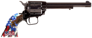 Heritage Mfg RR22B6US08 Rough Rider 22 LR 6rd 6.50" Black Oxide Alloy Steel Barrel & Cylinder, Black Oxide Zinc Alloy Frame, USA Eagle Polymer Grip, Manual Safety, Exposed Hammer Heritage Mfg RR22B6US08 Rough Rider 22 LR 6rd 6.50" Black Oxide Alloy Steel Barrel & Cylinder, Black Oxide Zinc Alloy Frame, USA Eagle Polymer Grip, Manual Safety, Exposed Hammer