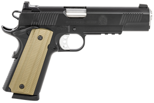 Springfield Armory PO9230 1911 Operator 45 ACP 8+1 5" Barrel, Black Cerakote Carbon Steel Frame w/Beavertail, Integral Picatinny Acc. Rail, Serrated Slide, VZ G10 Grip Springfield Armory PO9230 1911 Operator 45 ACP 8+1 5" Barrel, Black Cerakote Carbon Steel Frame w/Beavertail, Integral Picatinny Acc. Rail, Serrated Slide, VZ G10 Grip
