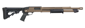 Mossberg 50756 590R 12 Gauge Pump 3" 6+1 18.50" Flat Dark Earth Cerakote Heat Shield Barrel, Flat Dark Earth Cerakote Steel Receiver, Black AR Mil-Spec Adjustable Synthetic Stock, Black Magpul Grip Mossberg 50756 590R 12 Gauge Pump 3" 6+1 18.50" Flat Dark Earth Cerakote Heat Shield Barrel, Flat Dark Earth Cerakote Steel Receiver, Black AR Mil-Spec Adjustable Synthetic Stock, Black Magpul Grip