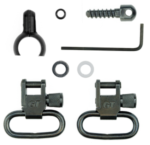 GrovTec US Inc GTSW46 Barrel Band Swivel Set Shotgun 1" Black Steel GrovTec US Inc GTSW46 Barrel Band Swivel Set Shotgun 1" Black Steel