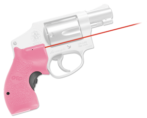 Crimson Trace 0134801 Lasergrips Fits S&W J-Frame Round Butt, Red Laser 633nM Wavelength 5mW Output, Pink Polymer Crimson Trace 0134801 Lasergrips Fits S&W J-Frame Round Butt, Red Laser 633nM Wavelength 5mW Output, Pink Polymer