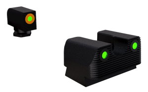 Rival Arms RA1A231G Night Sights for G17/G19 Green Tritium Orange Outline Front Sight-Green Tritium Black Outline Rear Sight Rival Arms RA1A231G Night Sights for G17/G19 Green Tritium Orange Outline Front Sight-Green Tritium Black Outline Rear Sight