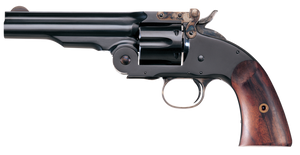Taylors & Company 550664 Second Model Schofield 45 Colt (LC) Caliber with 5" Barrel, 6rd Capacity Cylinder, Overall Blued Finish Steel & Walnut Grip Taylors & Company 550664 Second Model Schofield 45 Colt (LC) Caliber with 5" Barrel, 6rd Capacity Cylinder, Overall Blued Finish Steel & Walnut Grip