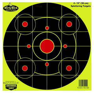 Birchwood Casey 35925 Dirty Bird 12" Bullseye Paper Hanging Pistol/Rifle Black/Yellow 25 Per Pkg Birchwood Casey 35925 Dirty Bird 12" Bullseye Paper Hanging Pistol/Rifle Black/Yellow 25 Per Pkg